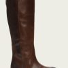 Women The Frye Company | The Frye Company Shoes Paige Tall Riding Cognac