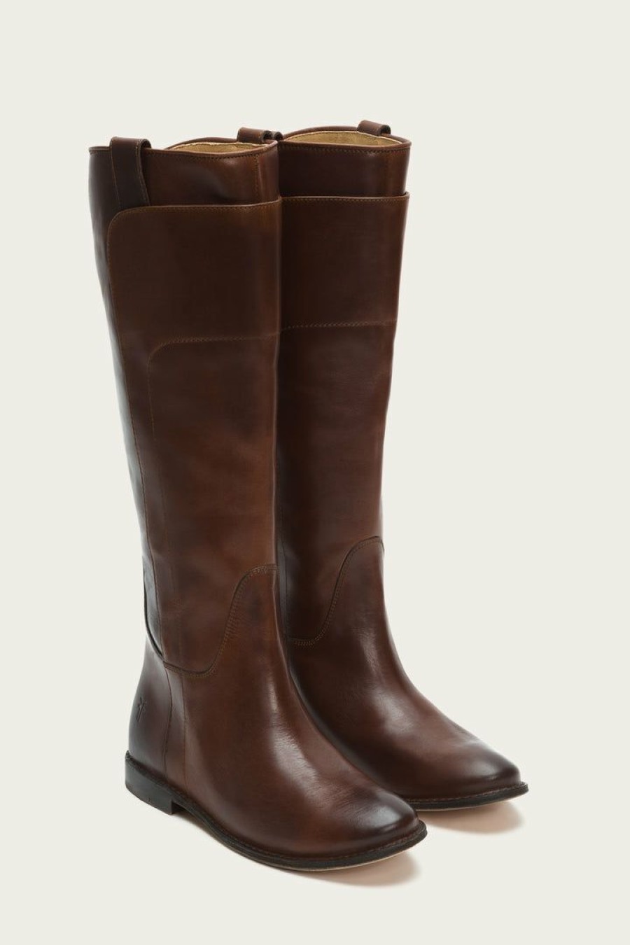 Women The Frye Company | The Frye Company Shoes Paige Tall Riding Cognac