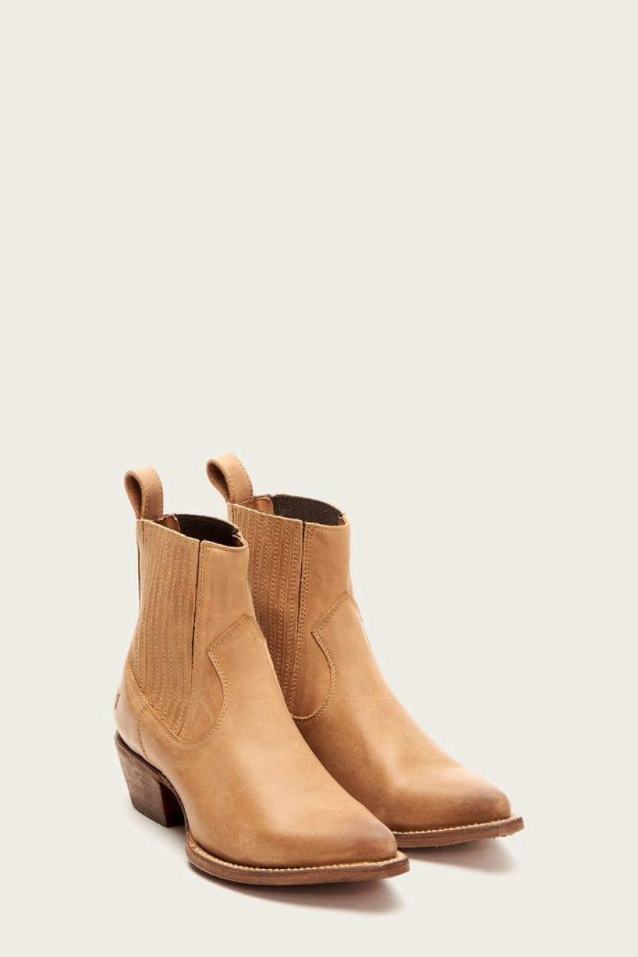 Women The Frye Company | The Frye Company Sacha Chelsea Shoes Tan