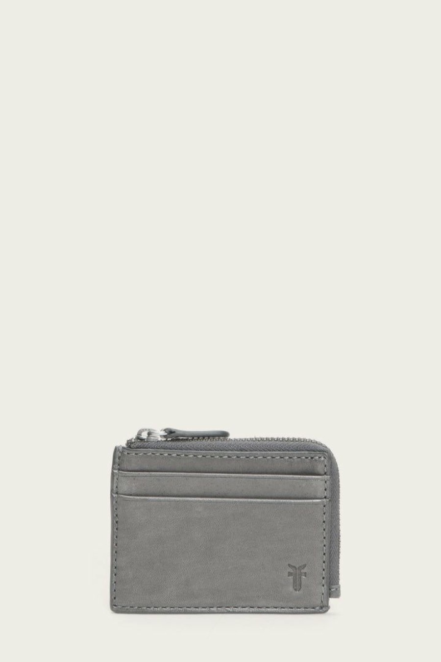 Women The Frye Company | The Frye Company Bags & Accessories Melissa Zip Card Case Carbon