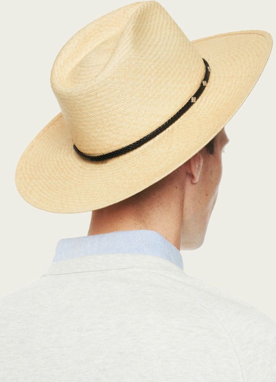 Men The Frye Company | The Frye Company Roper Panama Hat Bags & Accessories Natural