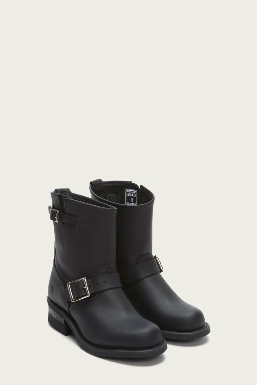 Women The Frye Company | The Frye Company Engineer 8R Black