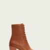 Women The Frye Company | The Frye Company Shoes Georgia Lace Up Bootie Cognac