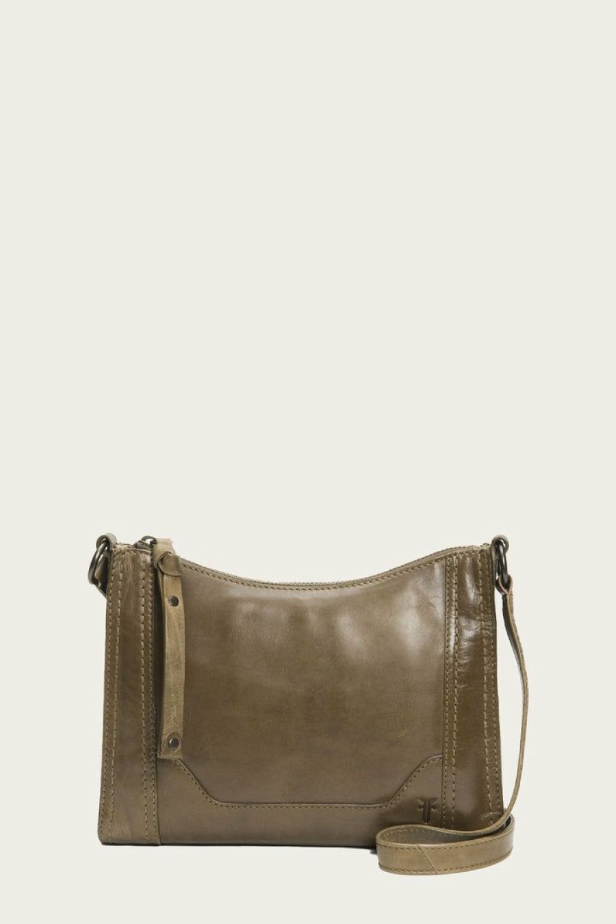 Women The Frye Company | The Frye Company Melissa Zip Crossbody Khaki