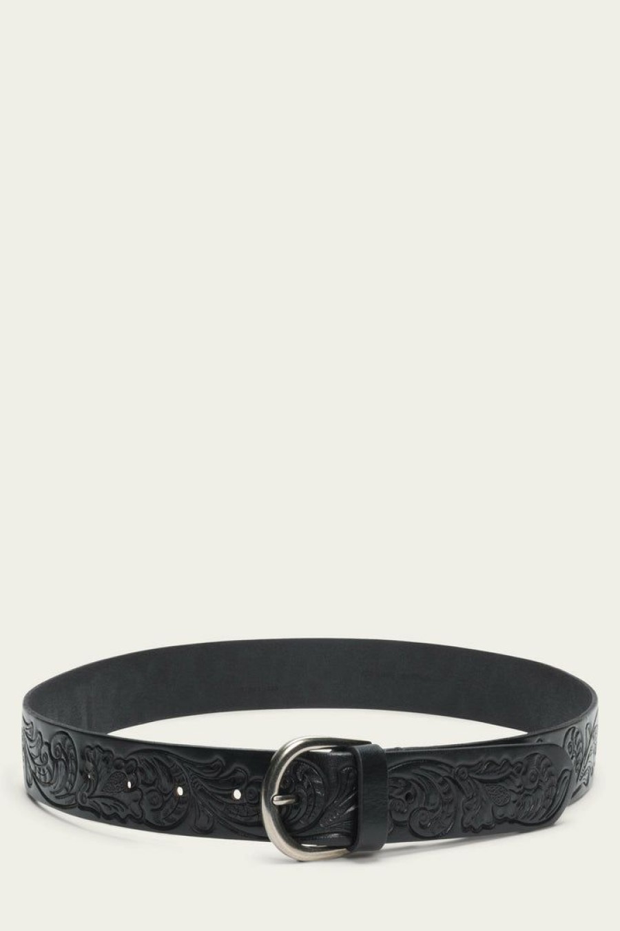 Women The Frye Company | The Frye Company Tooling Belt Black