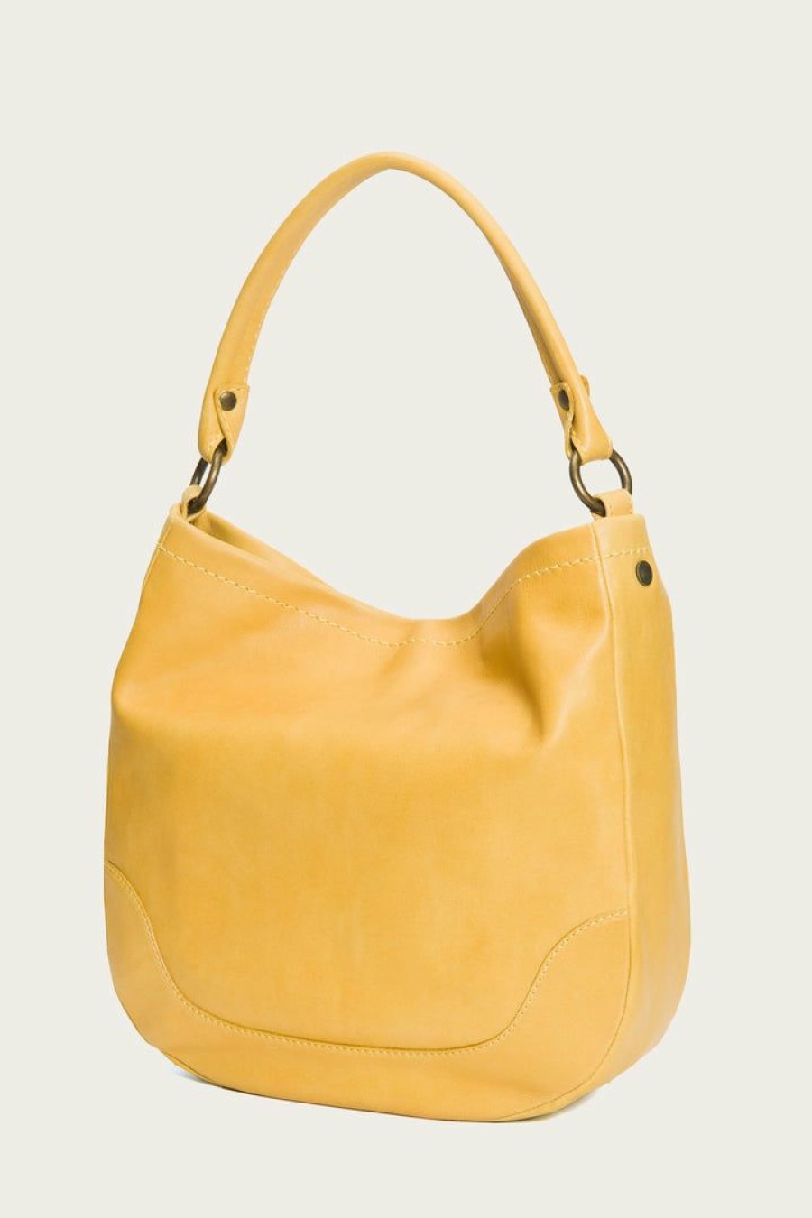 Women The Frye Company | The Frye Company Bags & Accessories Melissa Hobo Yellow