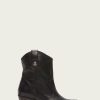 Women The Frye Company | The Frye Company Jackie Button Short Black