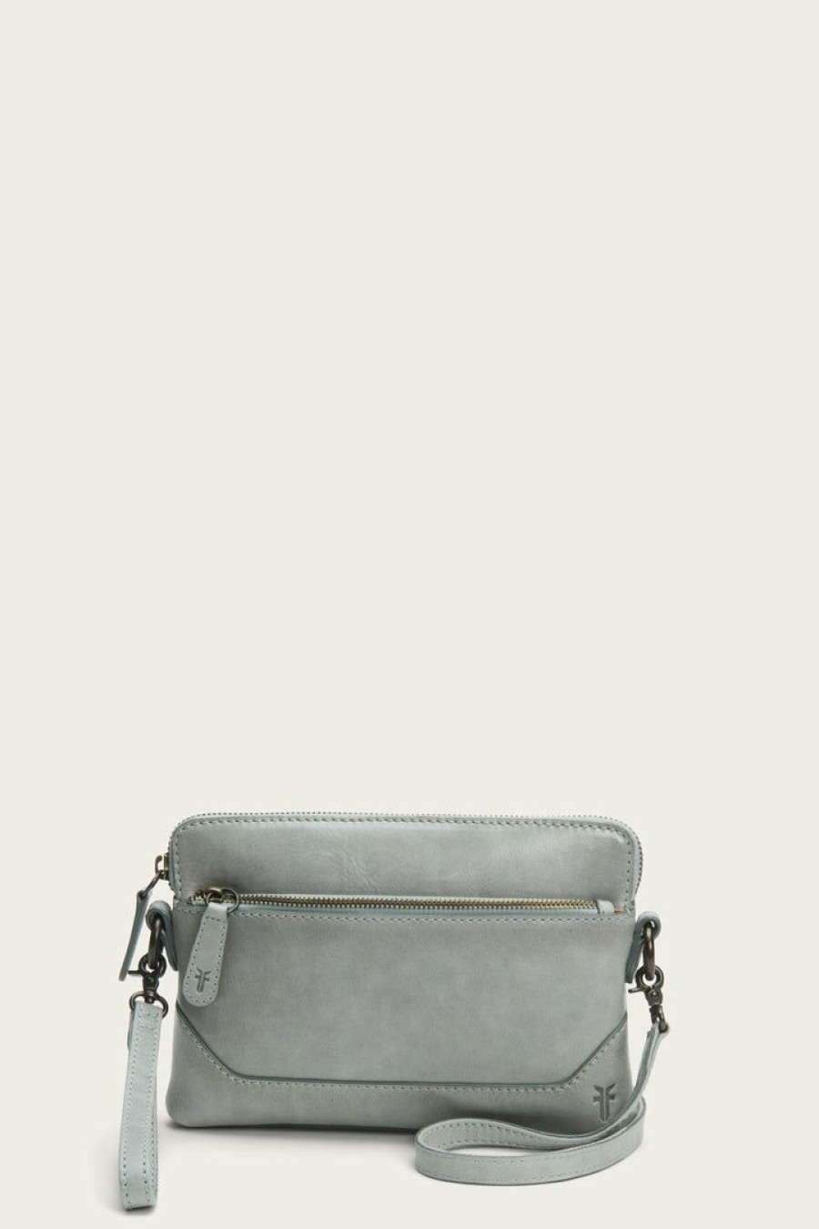 Women The Frye Company | The Frye Company Melissa Crossbody Wristlet Bags & Accessories Ash