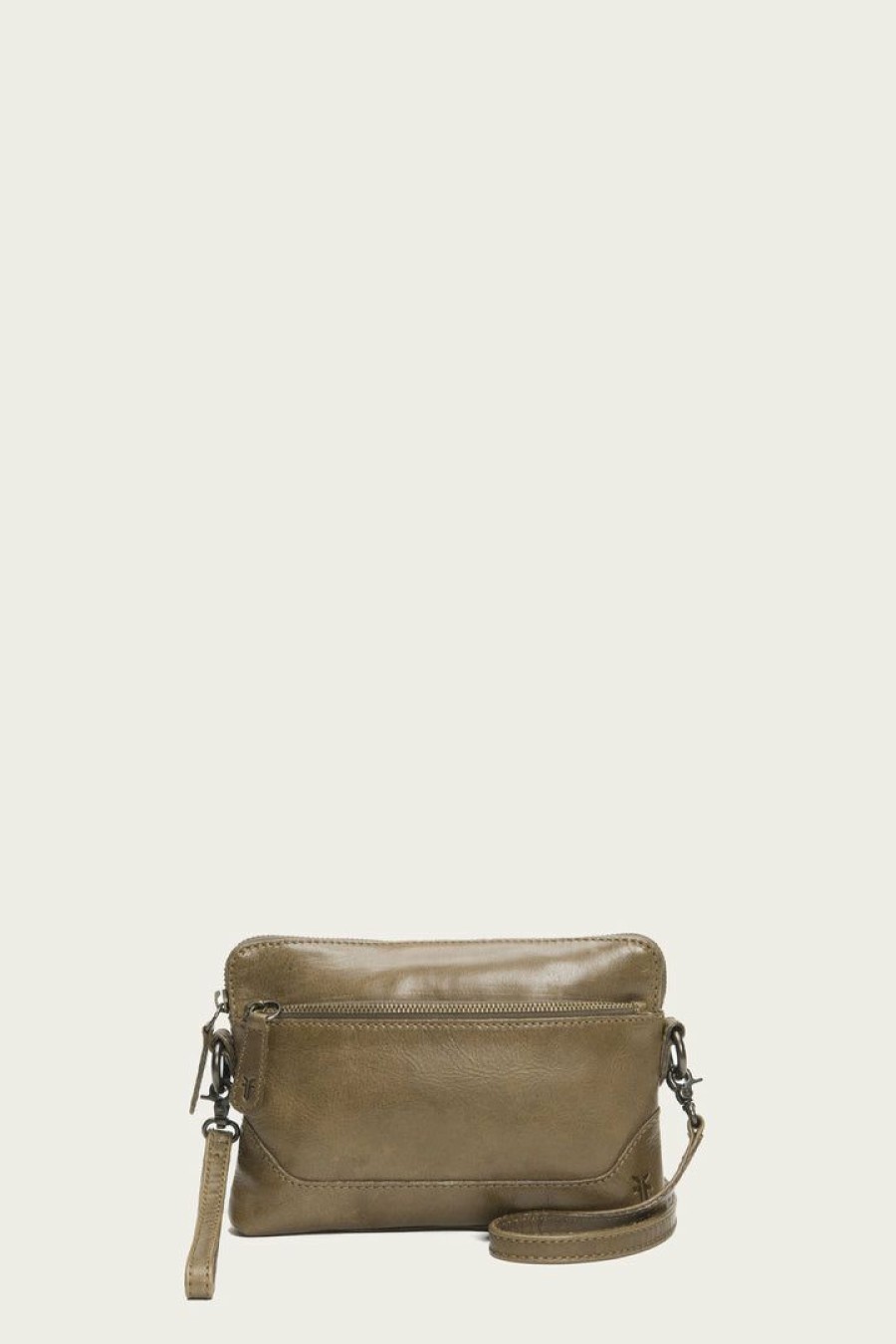 Women The Frye Company | The Frye Company Melissa Crossbody Wristlet Bags & Accessories Khaki