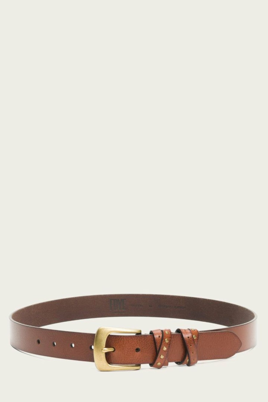 Women The Frye Company | The Frye Company Wrapped Keeper Belt Tan