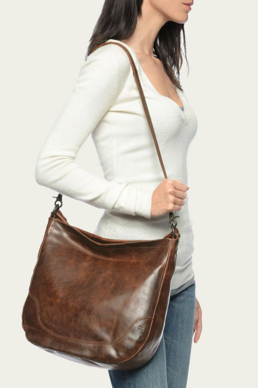 Women The Frye Company | The Frye Company Melissa Hobo Bags & Accessories Cognac