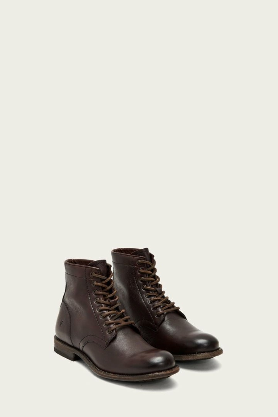 Men The Frye Company | The Frye Company Tyler Lace Up Shoes Dark Brown