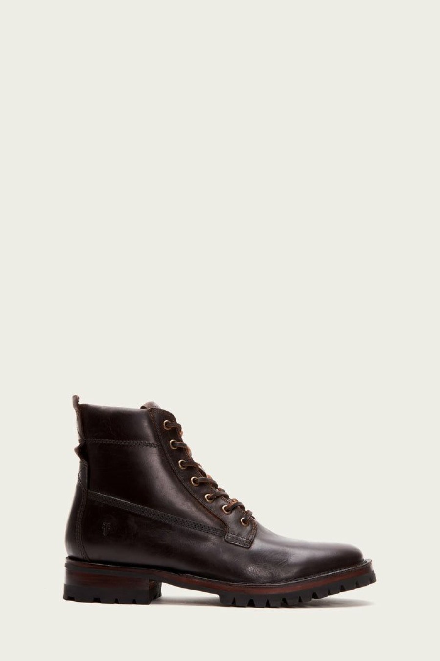 Men The Frye Company | The Frye Company Shoes Union Workboot Dark Brown