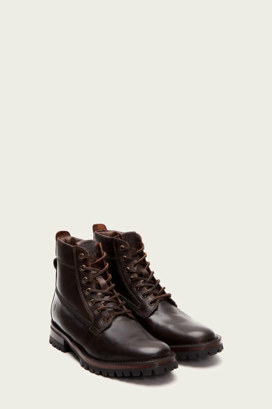 Men The Frye Company | The Frye Company Shoes Union Workboot Dark Brown