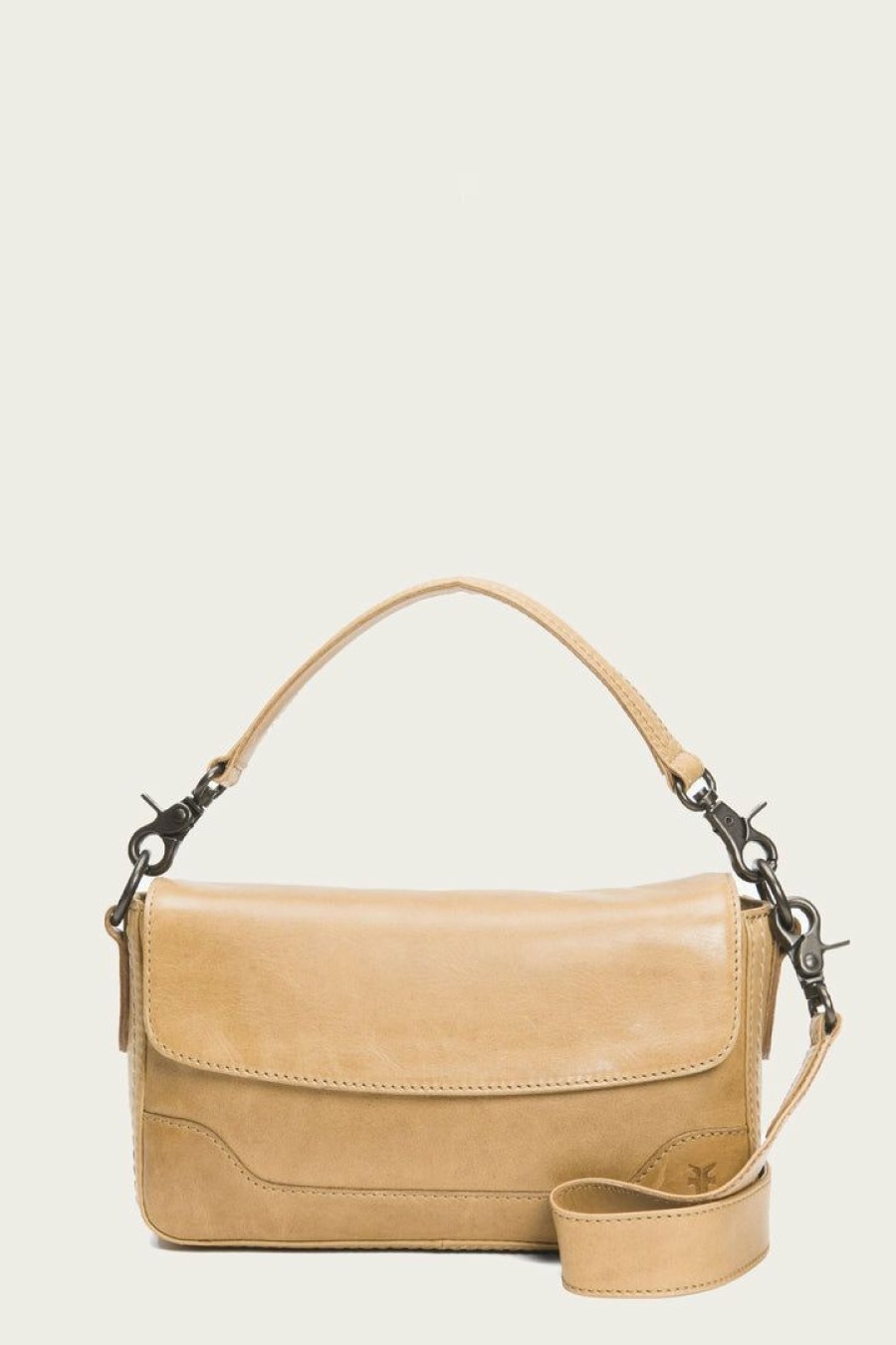 Women The Frye Company | The Frye Company Bags & Accessories Melissa Baguette Beige