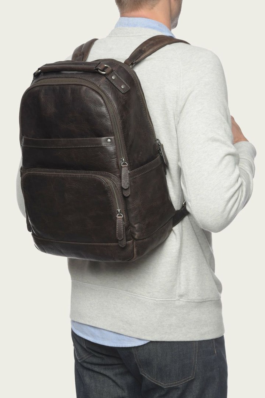 Men The Frye Company | The Frye Company Logan Backpack Bags & Accessories Slate