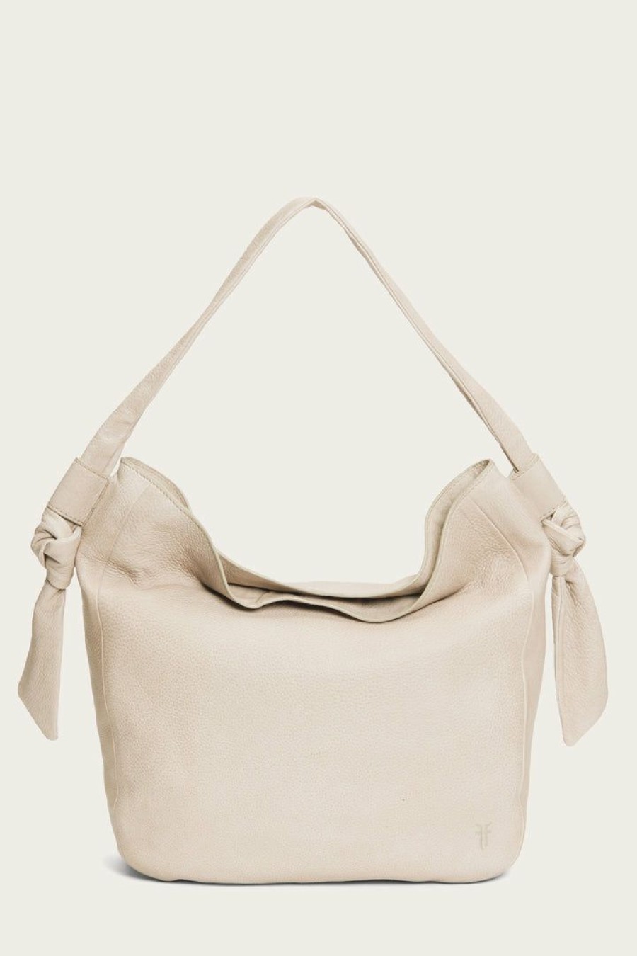 Women The Frye Company | The Frye Company Nora Knotted Hobo Cream