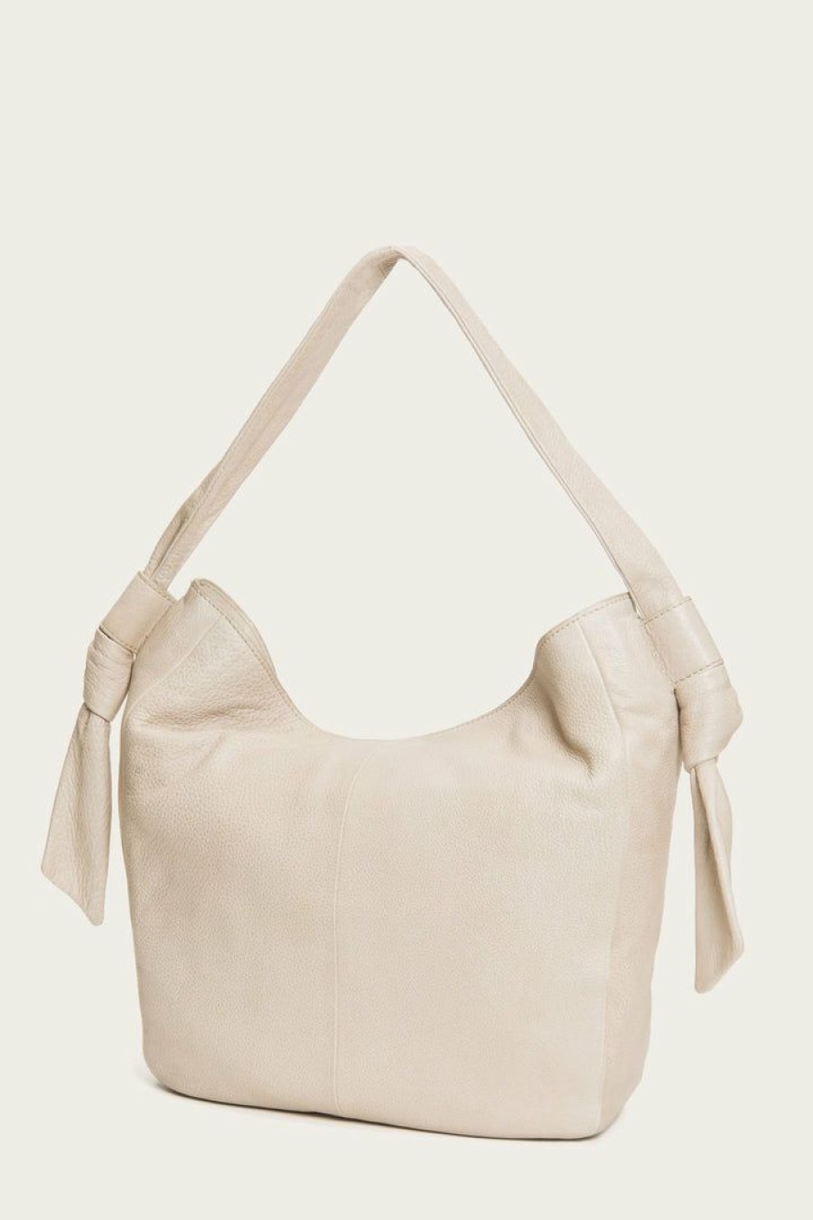 Women The Frye Company | The Frye Company Nora Knotted Hobo Cream