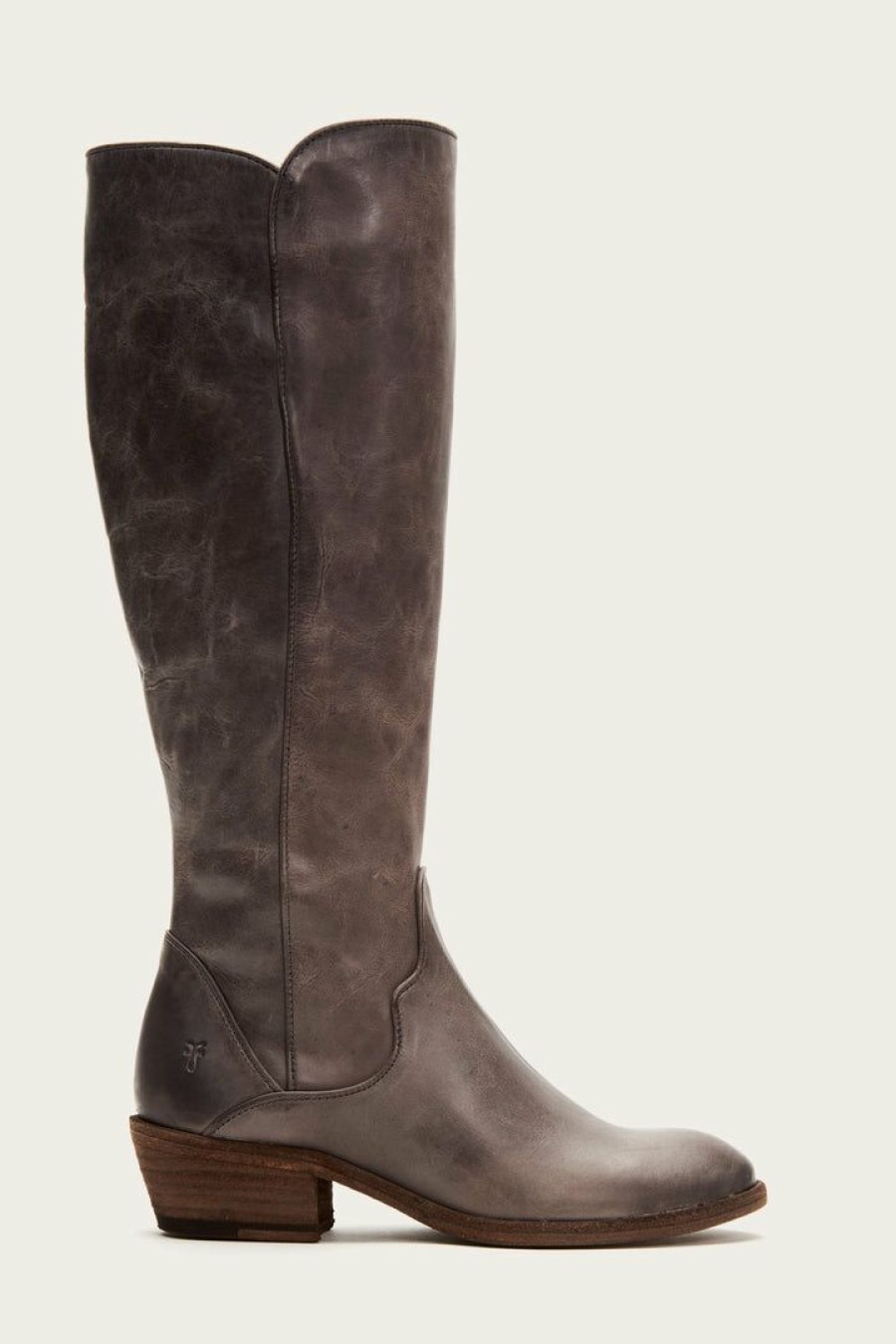 Women The Frye Company | The Frye Company Carson Piping Tall Graphite