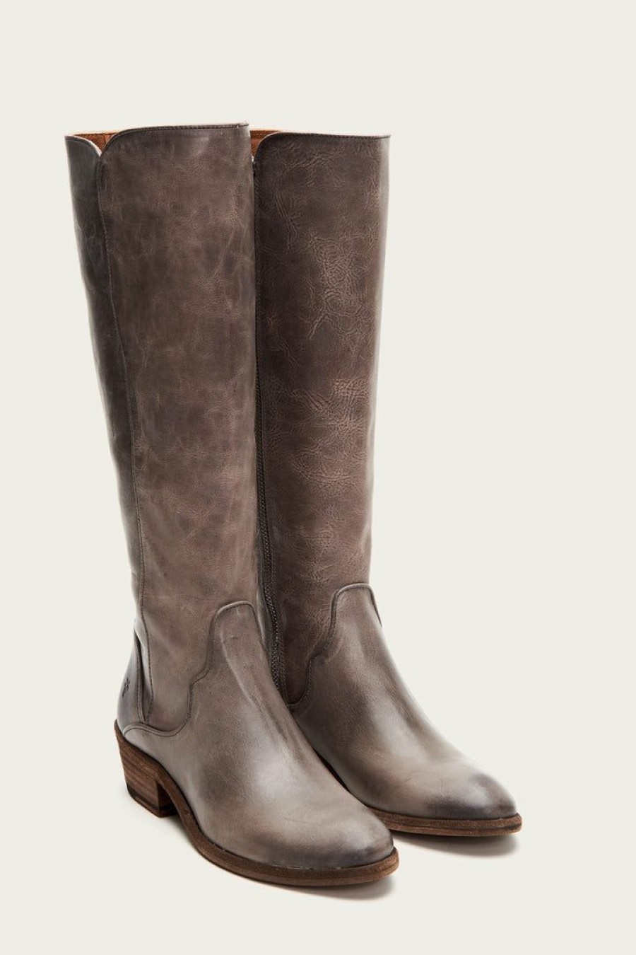 Women The Frye Company | The Frye Company Carson Piping Tall Graphite