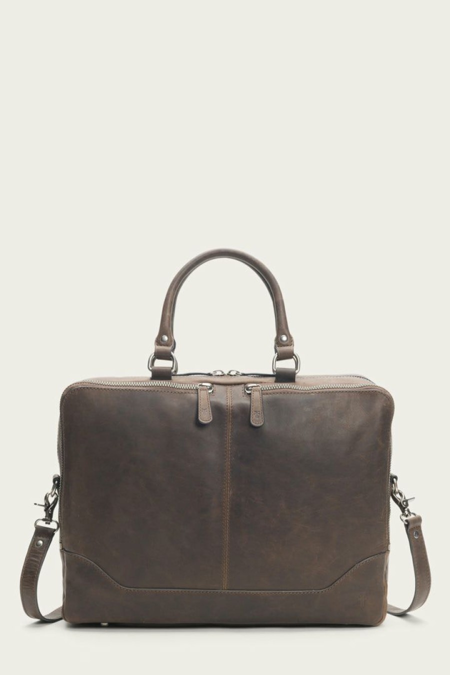 Men The Frye Company | The Frye Company Bags & Accessories Logan Work Bag Slate