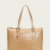 Women The Frye Company | The Frye Company Melissa Zip Shopper Beige