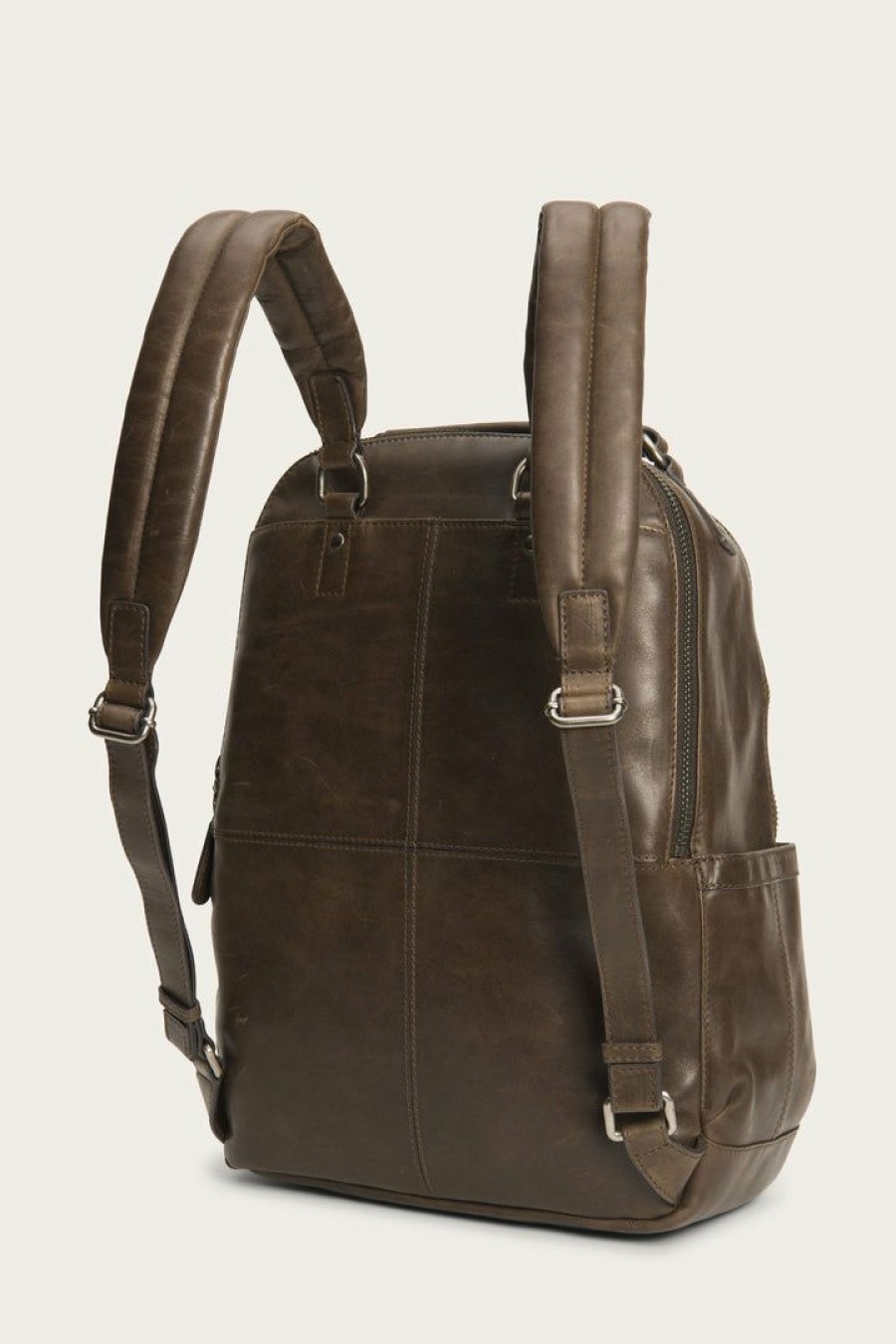 Men The Frye Company | The Frye Company Bags & Accessories Logan Patchwork Backpack Slate