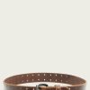 Men The Frye Company | The Frye Company Double Perf Belt Brown