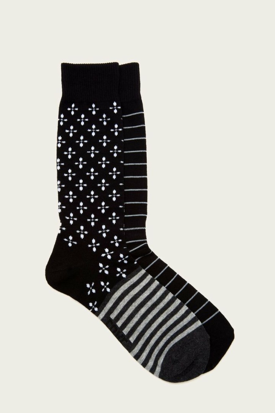 Men The Frye Company | The Frye Company 2 Pack Americana Sock Men Black