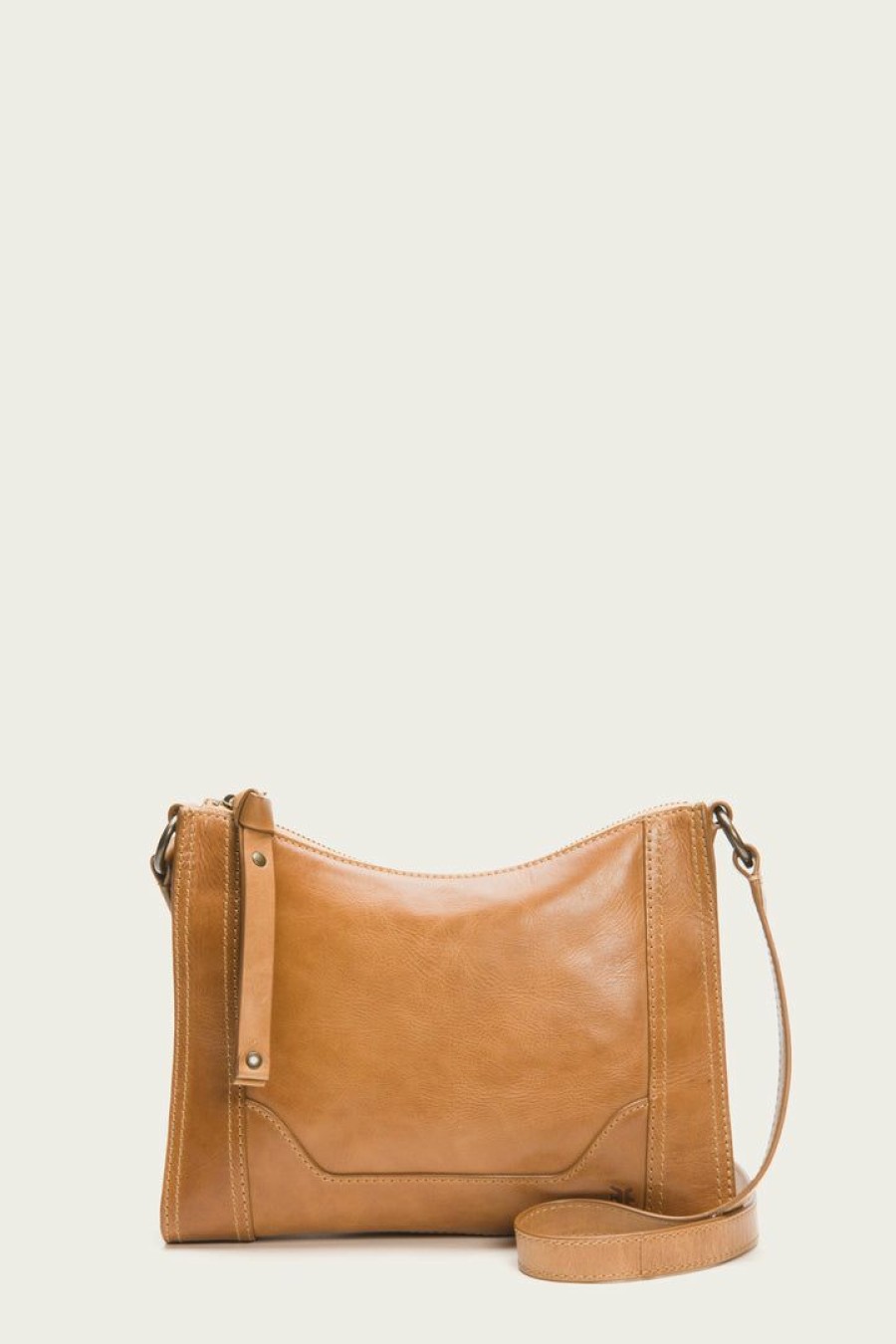 Women The Frye Company | The Frye Company Bags & Accessories Melissa Zip Crossbody Beige