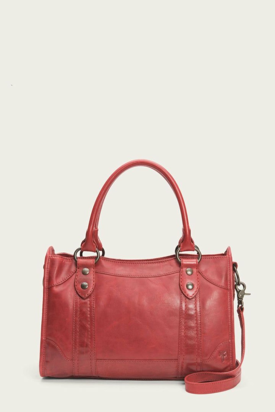 Women The Frye Company | The Frye Company Melissa Satchel Bags & Accessories Red