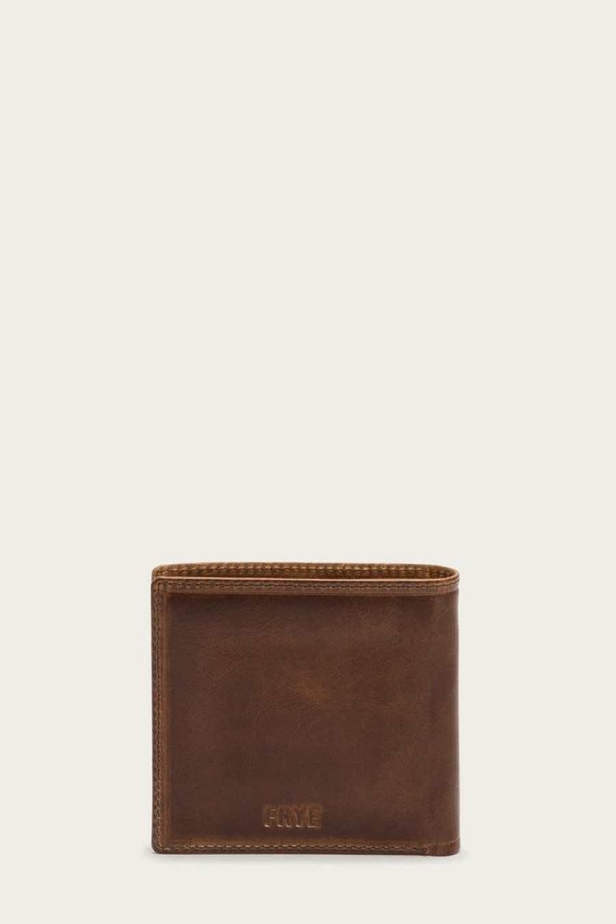 Men The Frye Company | The Frye Company Logan Billfold Cognac