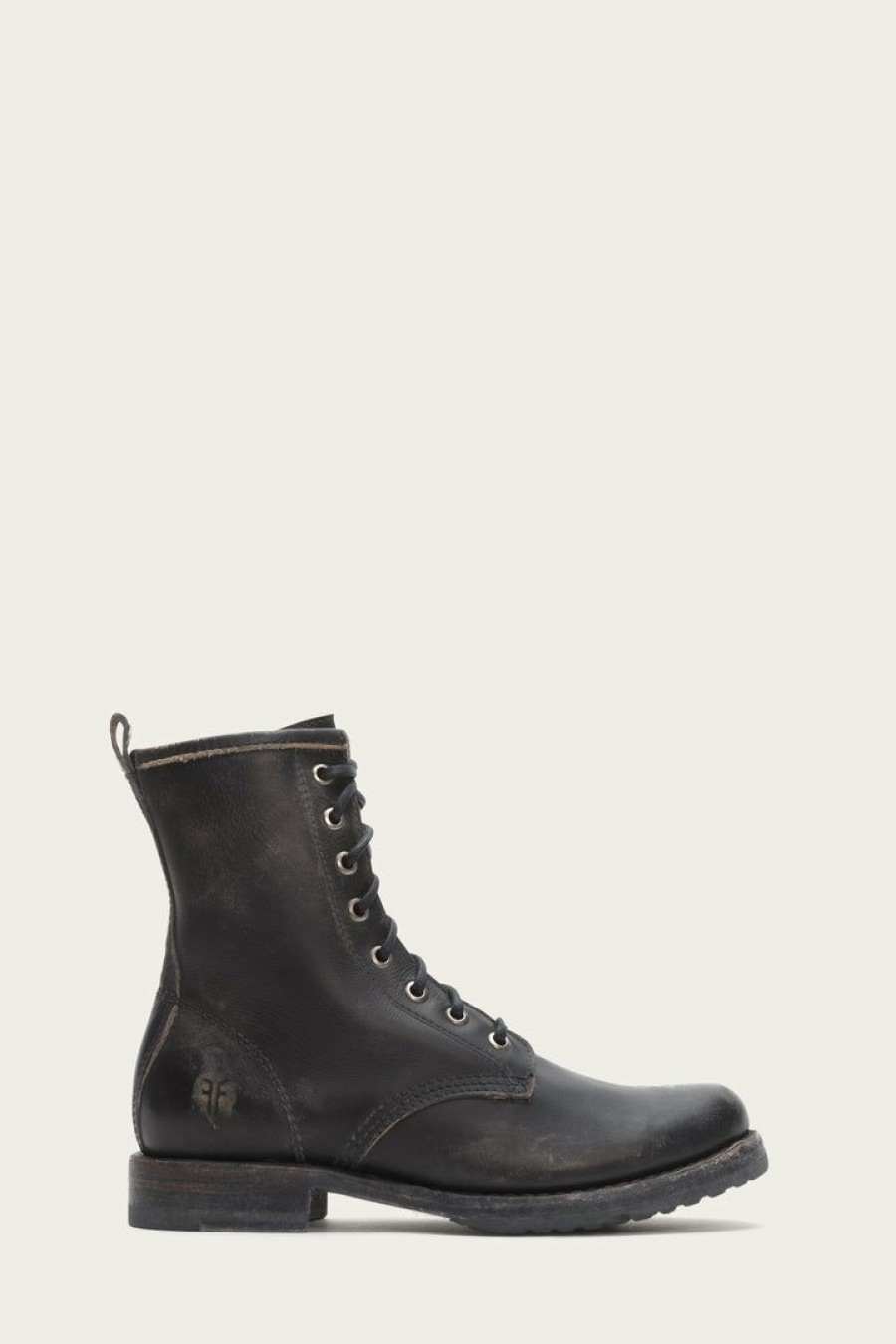 Women The Frye Company | The Frye Company Shoes Veronica Combat Black