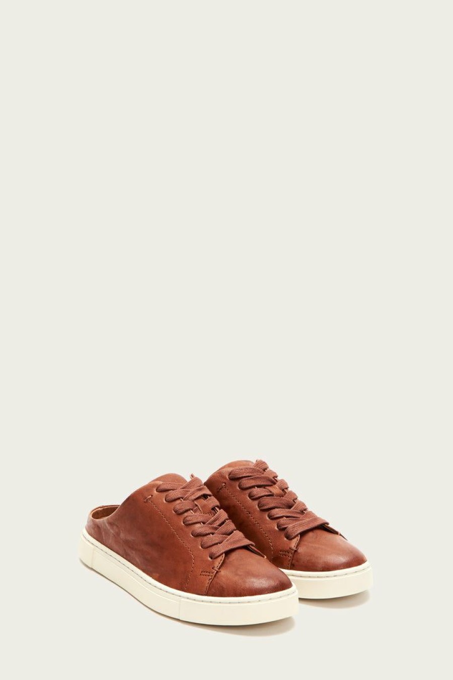 Women The Frye Company | The Frye Company Bestsellers Ivy Low Lace Mule Cognac