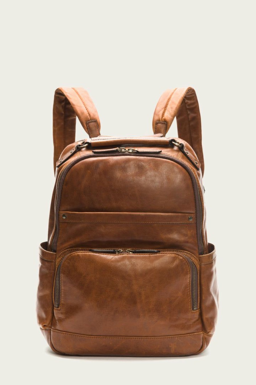 Men The Frye Company | The Frye Company Logan Backpack Cognac