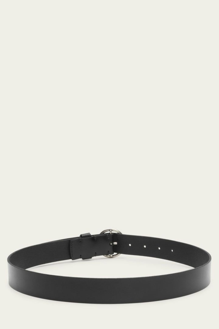 Women The Frye Company | The Frye Company Collar Stud Keeper Belt Black