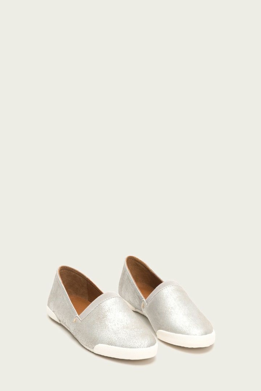 Women The Frye Company | The Frye Company Shoes Melanie Slip On Silver