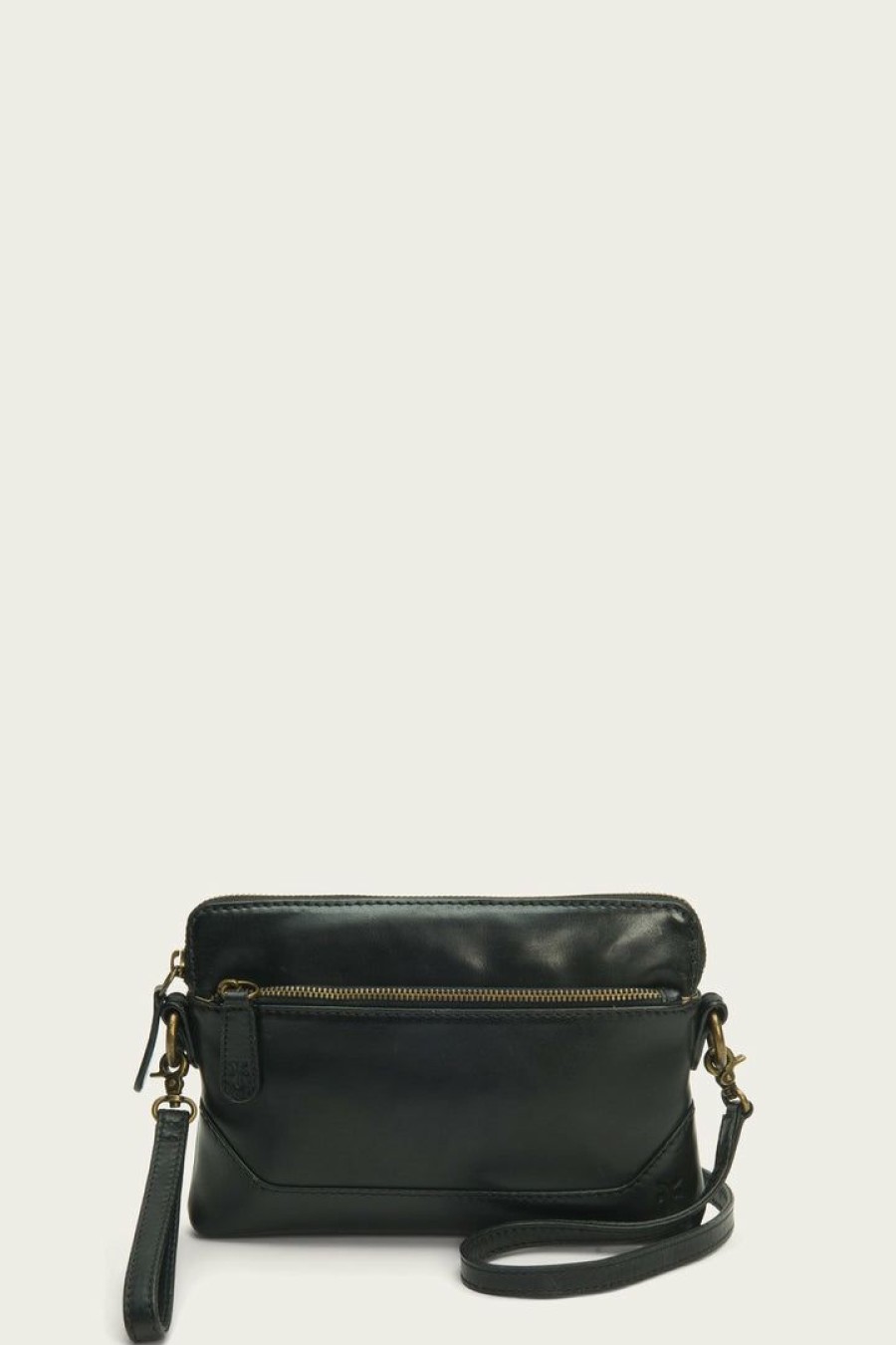 Women The Frye Company | The Frye Company Bags & Accessories Melissa Crossbody Wristlet Black