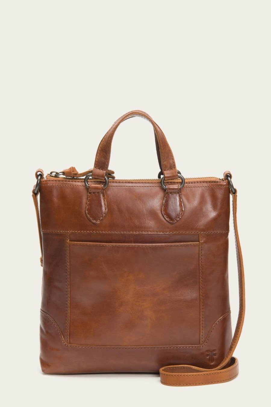 Women The Frye Company | The Frye Company Melissa Small Tote Crossbody Cognac