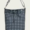 Women The Frye Company | The Frye Company Melissa Denim Drawstring Hobo Navy