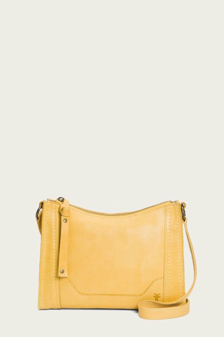 Women The Frye Company | The Frye Company Melissa Zip Crossbody Yellow