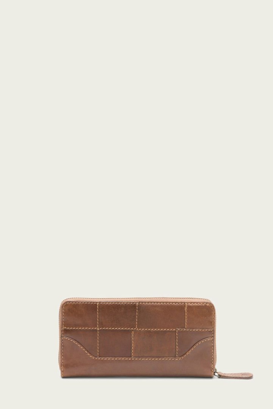 Women The Frye Company | The Frye Company Melissa Zip Wallet Cognac