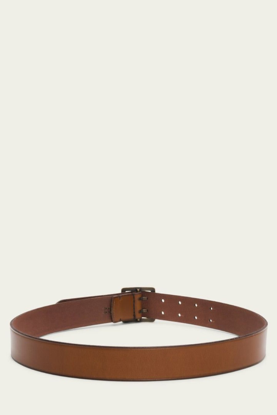 Men The Frye Company | The Frye Company Bags & Accessories Double Prong Belt Tan