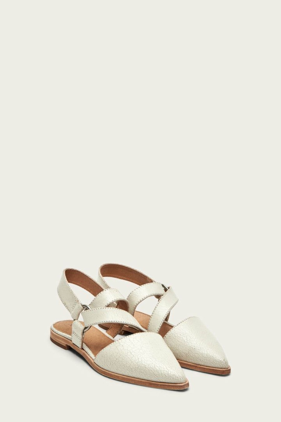 Women The Frye Company | The Frye Company Kenzie Strappy Harness Off White