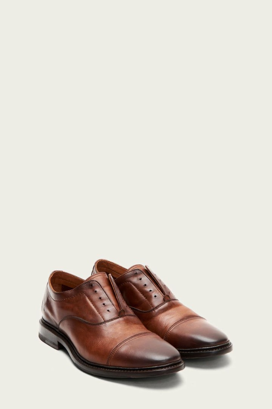 Men The Frye Company | The Frye Company Paul Bal Oxford Cognac