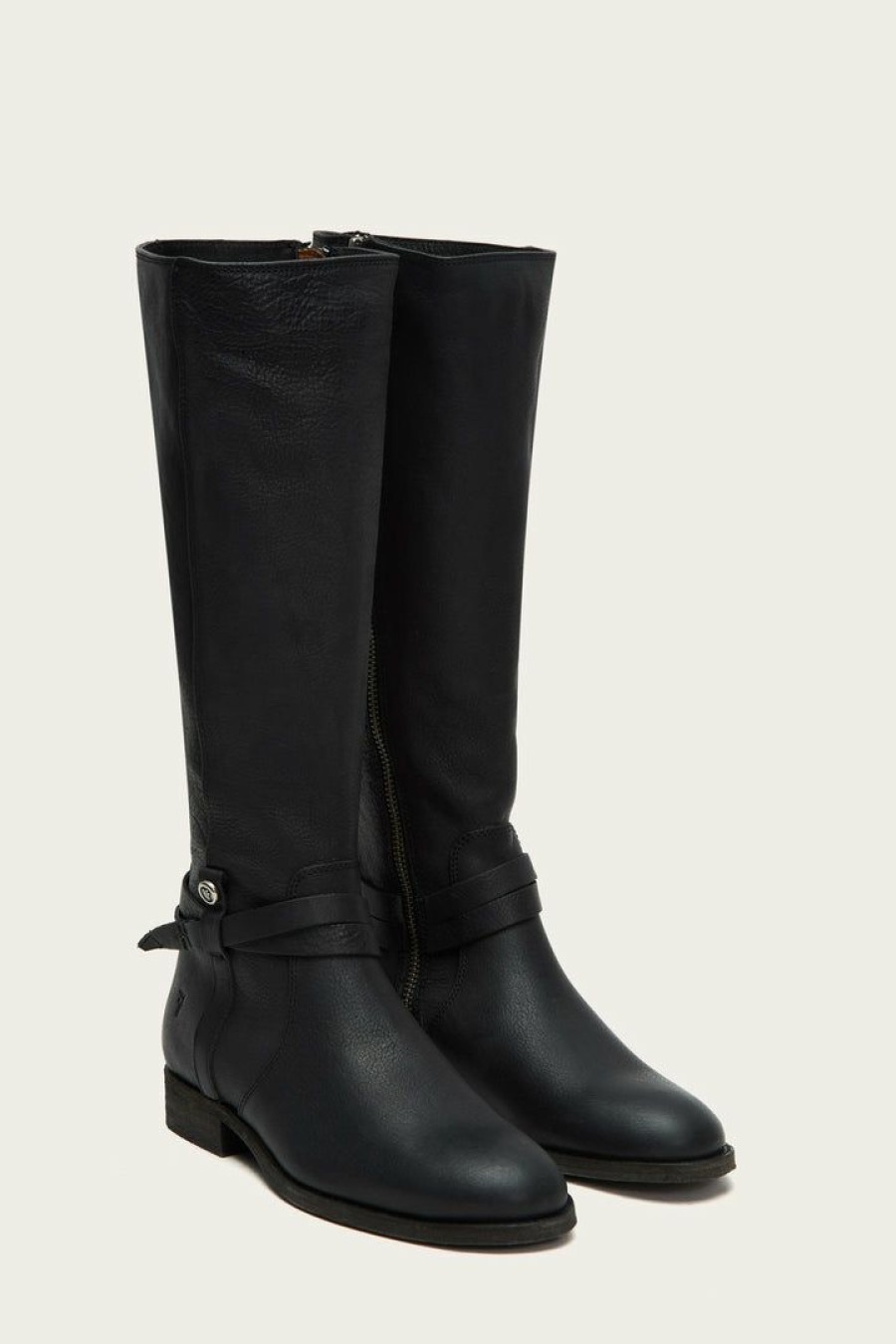 Women The Frye Company | The Frye Company Shoes Melissa Belted Tall Black