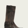 Women The Frye Company | The Frye Company Harness 12R All Boots Smoke