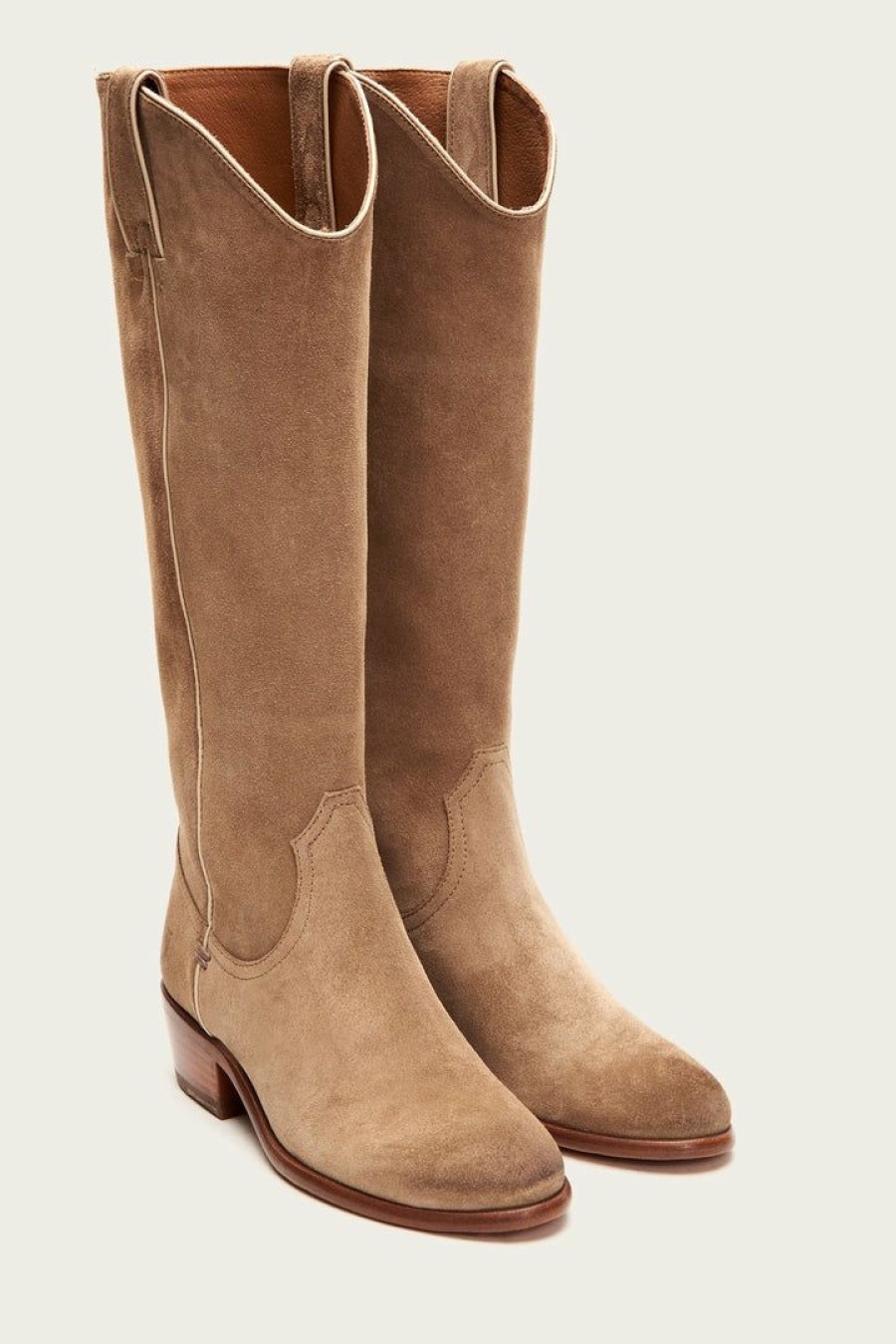 Women The Frye Company | The Frye Company Carson Pull On Beige