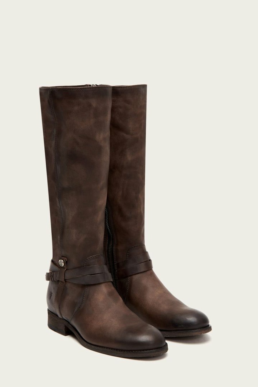 Women The Frye Company | The Frye Company Shoes Melissa Belted Tall Stone