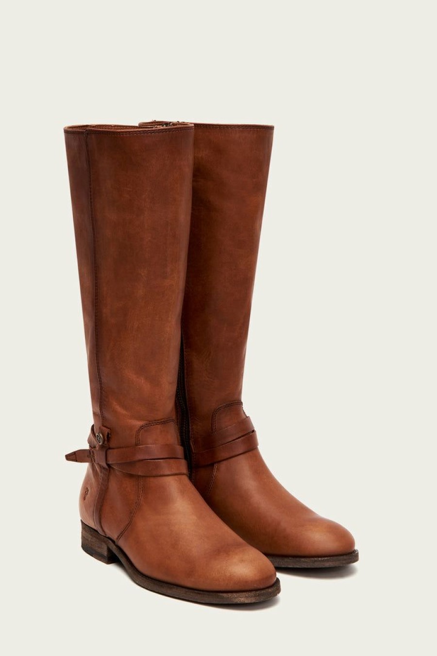 Women The Frye Company | The Frye Company Melissa Belted Tall Light Cognac